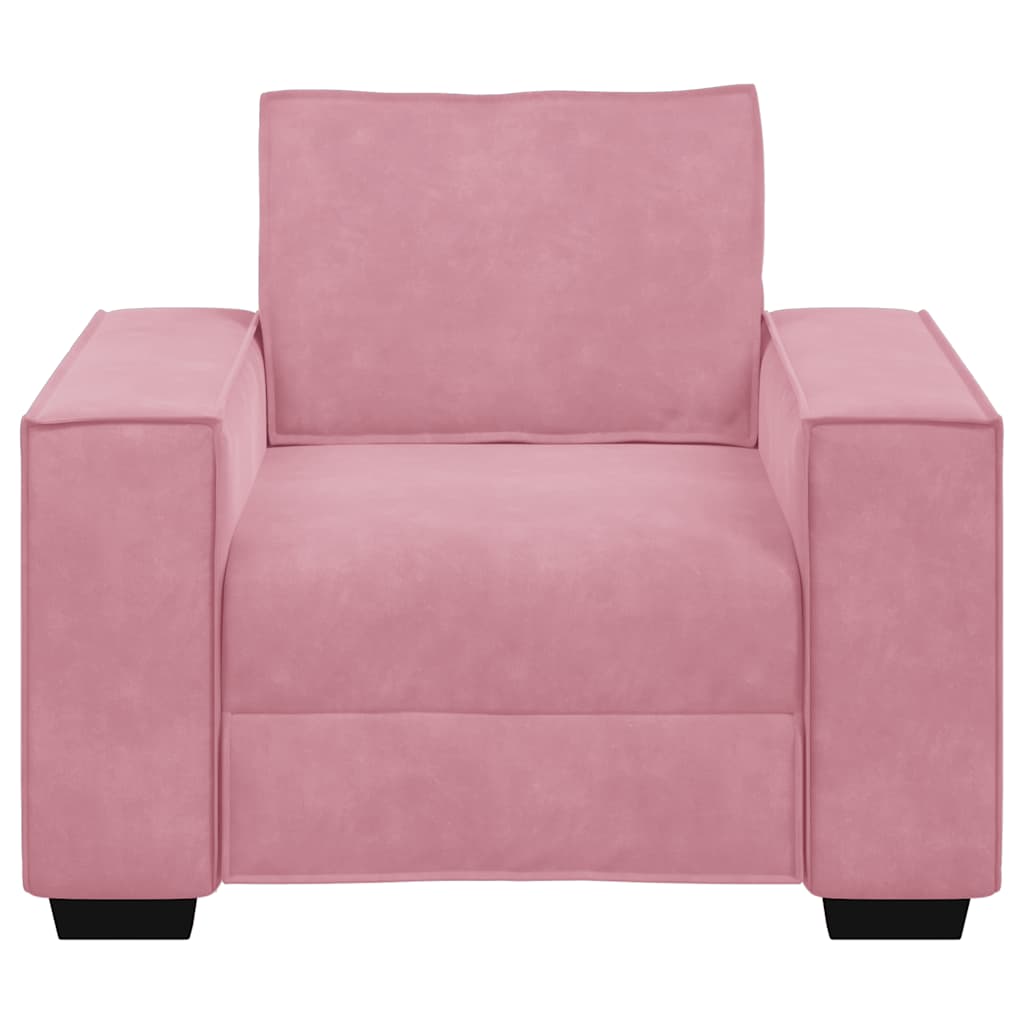 Sessel Rosa 100x78x84 cm Samt
