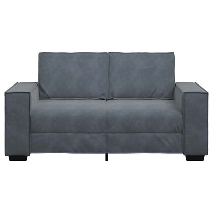 2-Sitzer-Sofa Dunkelgrau 160x78x84 cm Samt