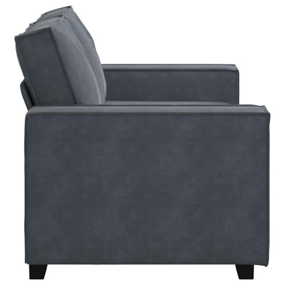 2-Sitzer-Sofa Dunkelgrau 160x78x84 cm Samt