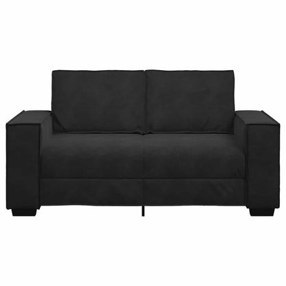 2-Sitzer-Sofa Schwarz 160x78x84 cm Samt