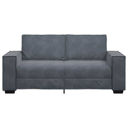 2-Sitzer-Sofa Dunkelgrau 180x78x84 cm Samt