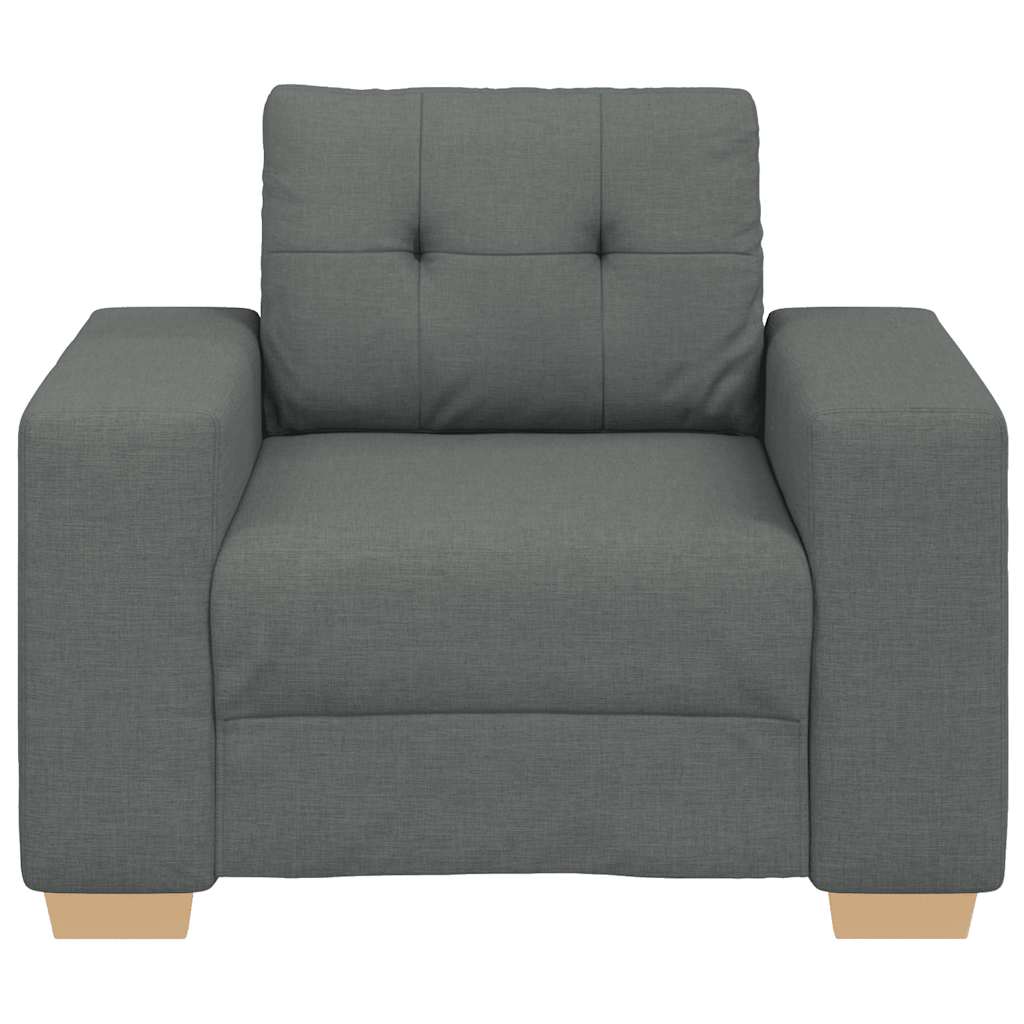 Fauteuil gris foncé 60 cm tissu