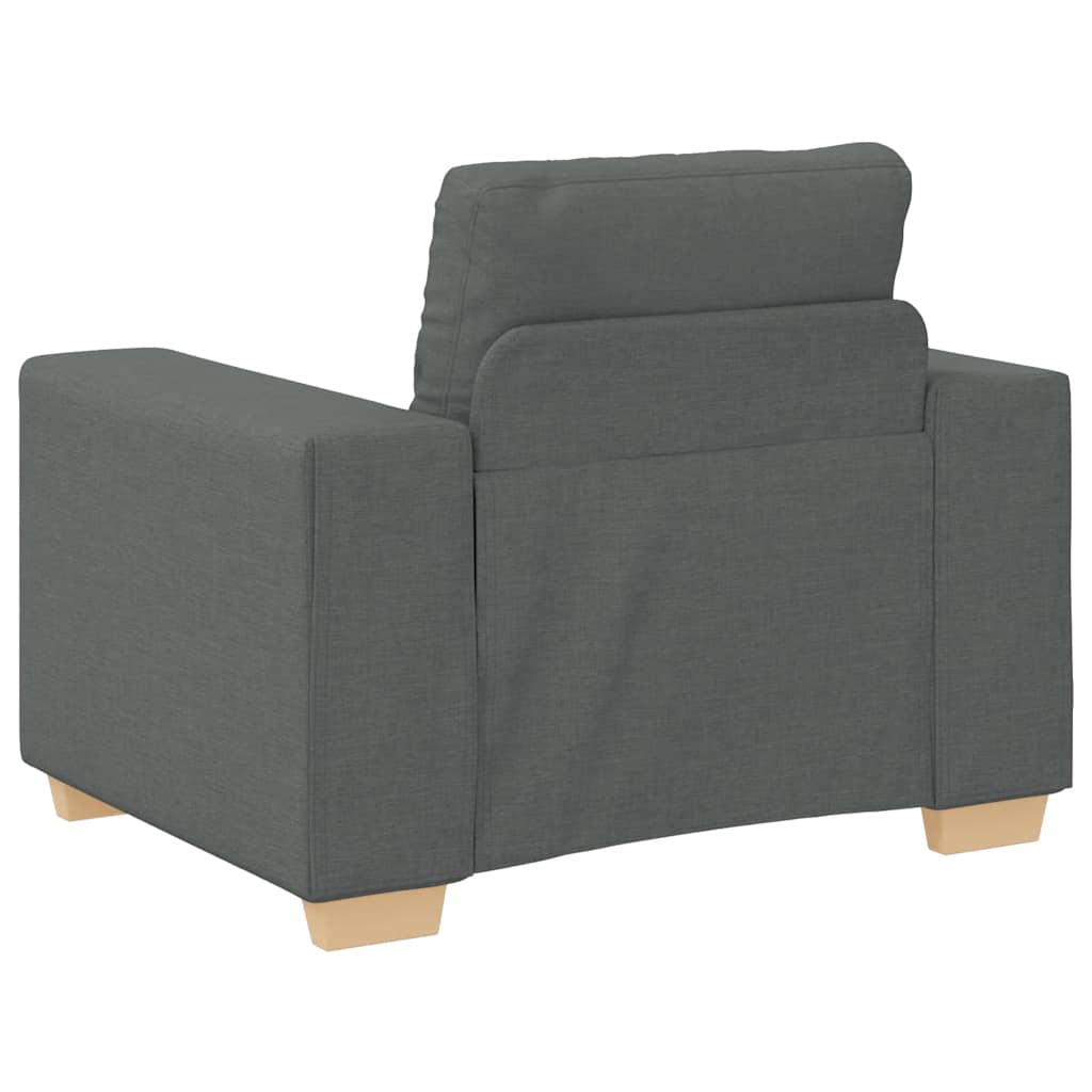 Fauteuil gris foncé 60 cm tissu