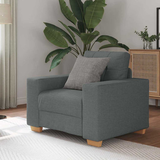 Fauteuil gris foncé 60 cm tissu