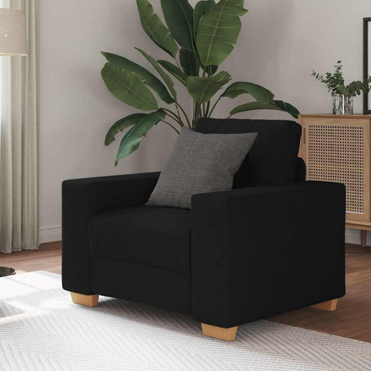 Fauteuil noir 60 cm tissu