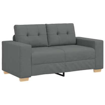 Zweisitzer-Sofa Dunkelgrau 160x77x82 cm Stoff