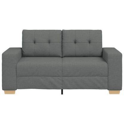 Zweisitzer-Sofa Dunkelgrau 160x77x82 cm Stoff