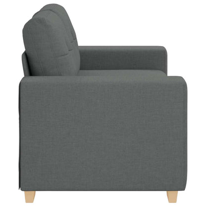 Zweisitzer-Sofa Dunkelgrau 160x77x82 cm Stoff