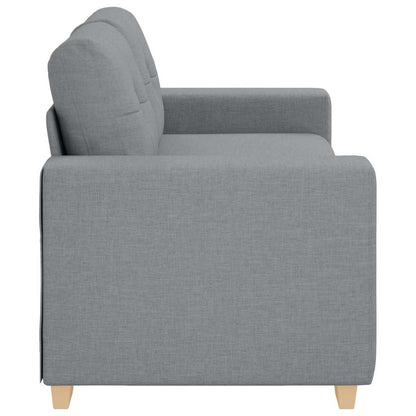 Zweisitzer-Sofa Hellgrau 180x77x82 cm Stoff