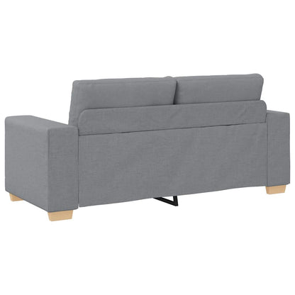 Zweisitzer-Sofa Hellgrau 180x77x82 cm Stoff