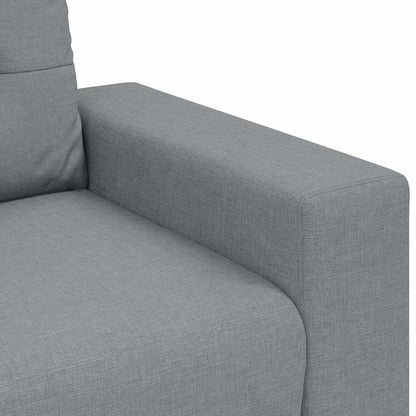 Zweisitzer-Sofa Hellgrau 180x77x82 cm Stoff