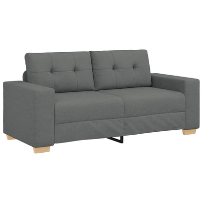 Zweisitzer-Sofa Dunkelgrau 180x77x82 cm Stoff