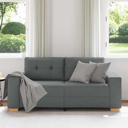 Zweisitzer-Sofa Dunkelgrau 180x77x82 cm Stoff