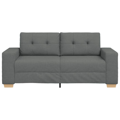 Zweisitzer-Sofa Dunkelgrau 180x77x82 cm Stoff