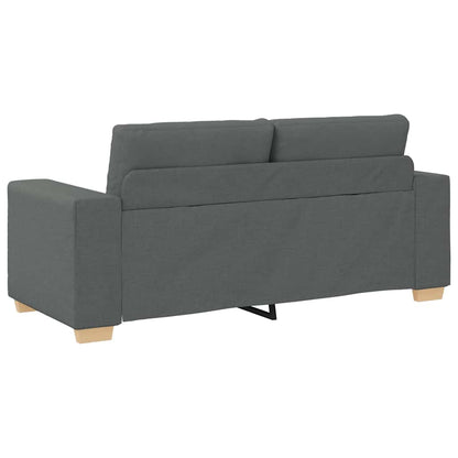 Zweisitzer-Sofa Dunkelgrau 180x77x82 cm Stoff