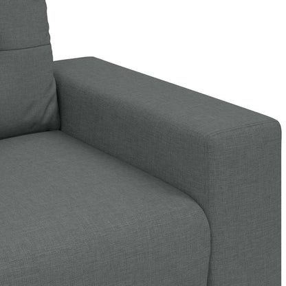 Zweisitzer-Sofa Dunkelgrau 180x77x82 cm Stoff