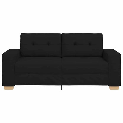 Zweisitzer-Sofa Schwarz 180x77x82 cm Stoff