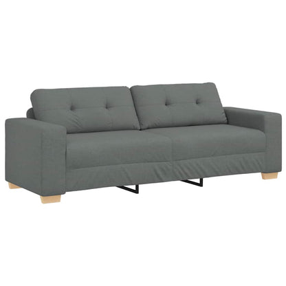 3-Sitzer-Sofa Dunkelgrau 220x78x80 cm Stoff