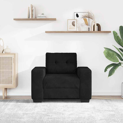 Sessel Schwarz 100x78x80 cm Samt