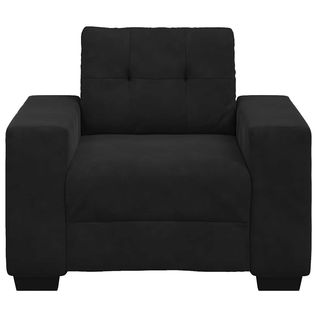 Sessel Schwarz 100x78x80 cm Samt
