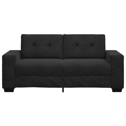 Zweisitzer-Sofa Schwarz 180x77x82 cm Samt