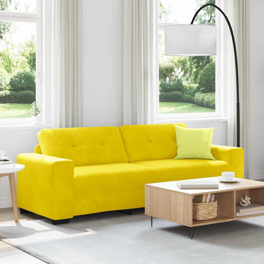 3-Sitzer-Sofa Gelb 180 cm Samt