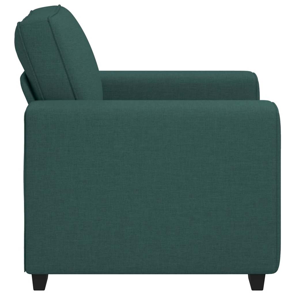 Fauteuil en tissu vert foncé 60 cm