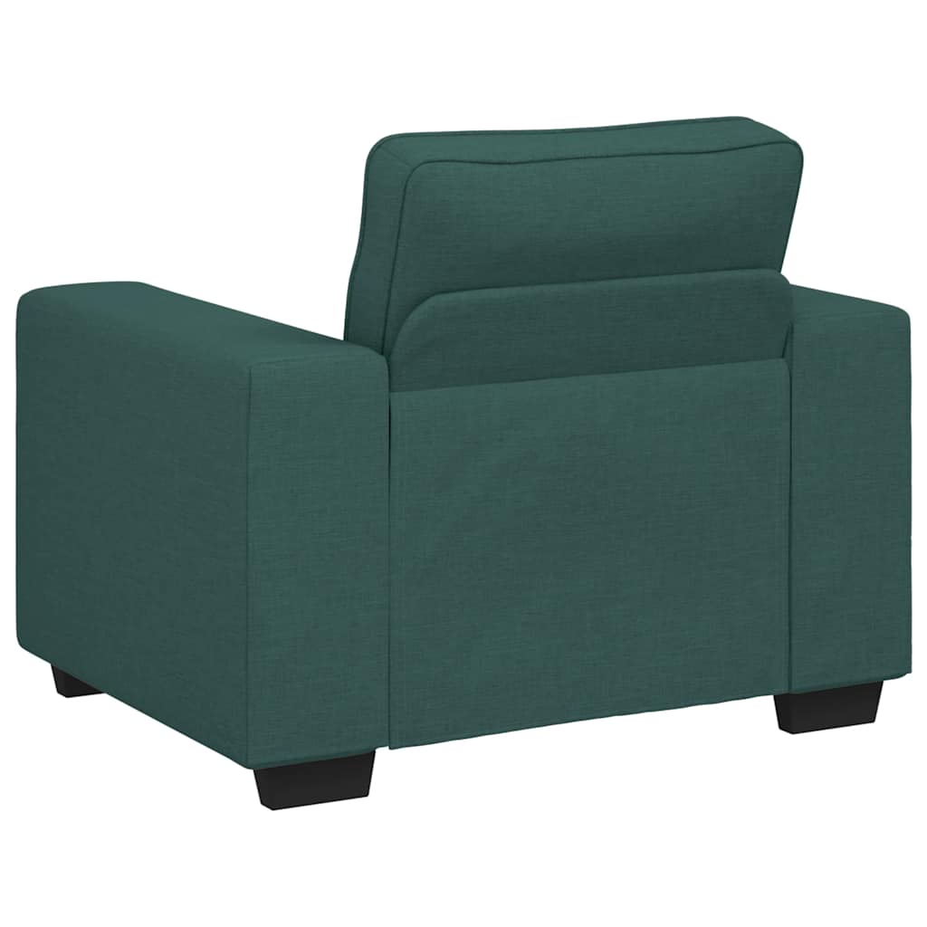 Fauteuil en tissu vert foncé 60 cm