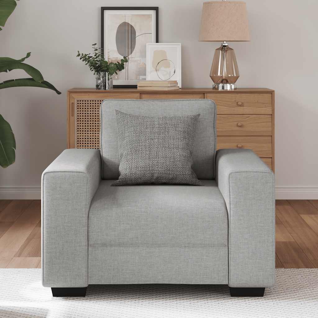 Fauteuil nuage gris 60 cm tissu