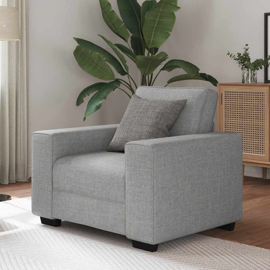 Fauteuil nuage gris 60 cm tissu