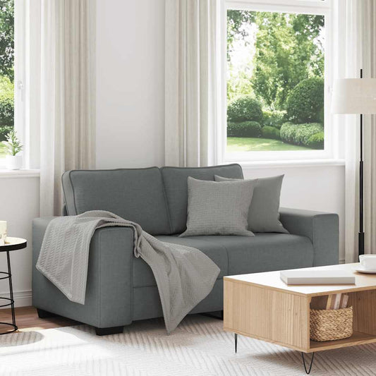 Canapé 2 places tissu gris foncé 120 cm