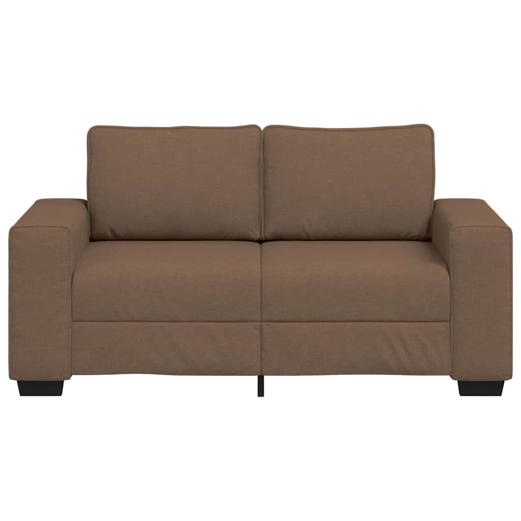 Canapé 2 places tissu marron 120 cm