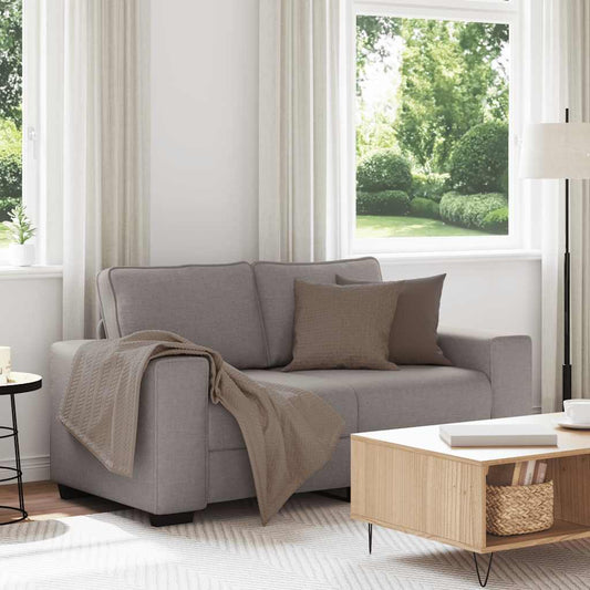 Canapé 2 places tissu taupe 120 cm