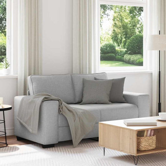 Canapé 2 places gris nuage 120 cm tissu