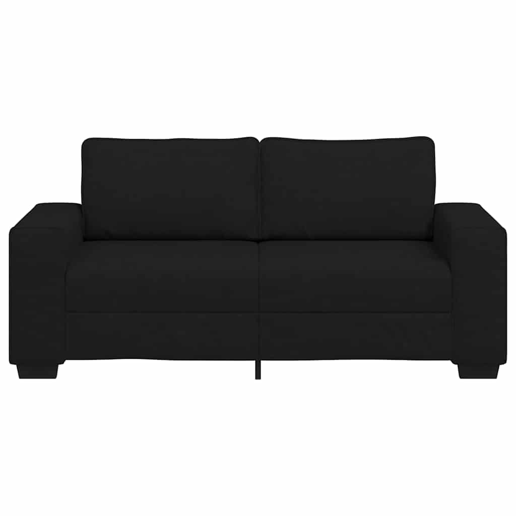 2-Sitzer-Sofa Schwarz 180x77x82 cm Stoff