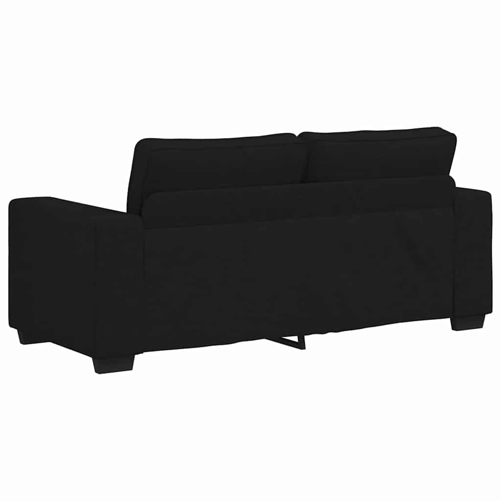 2-Sitzer-Sofa Schwarz 180x77x82 cm Stoff