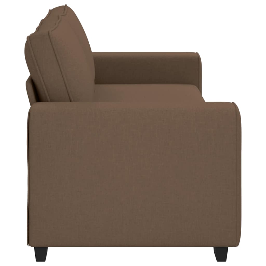 Canapé 3 places tissu marron 180 cm