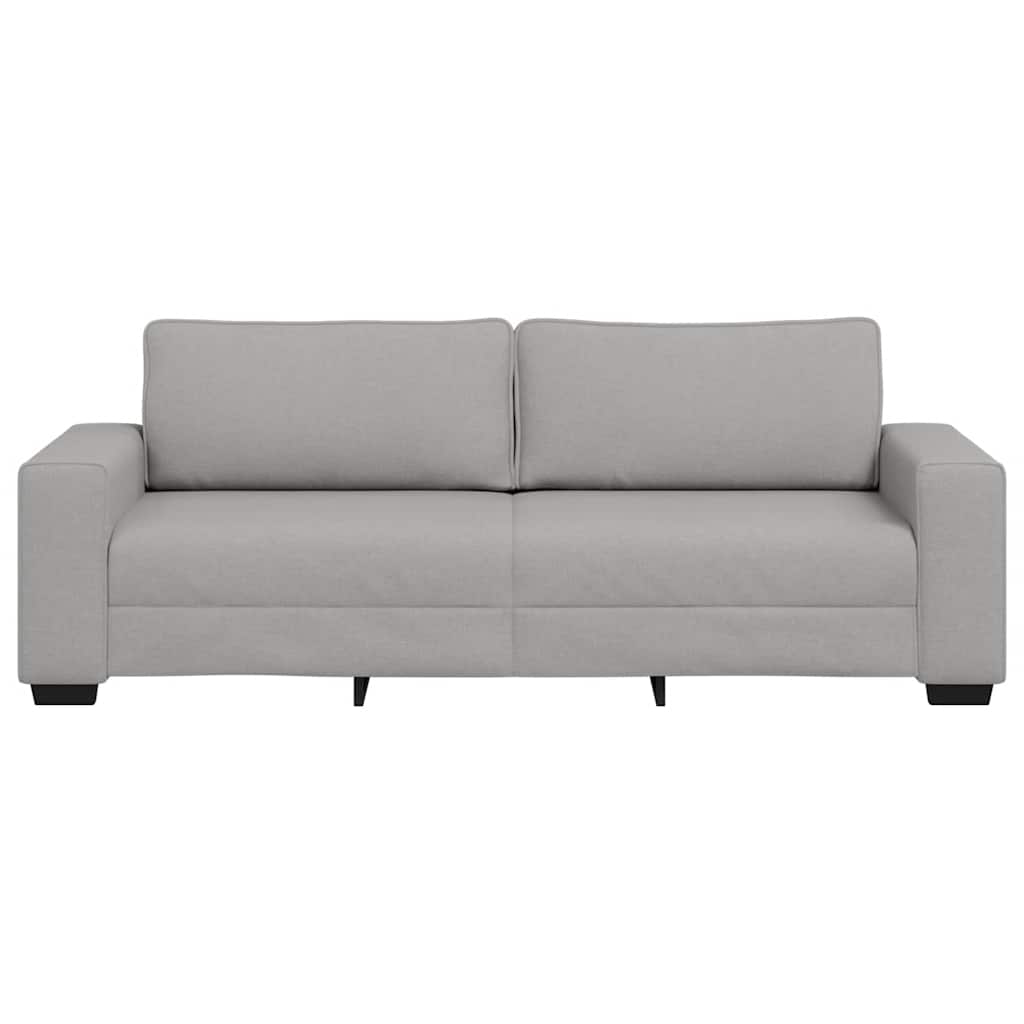 Canapé 3 places gris nuage 180 cm tissu