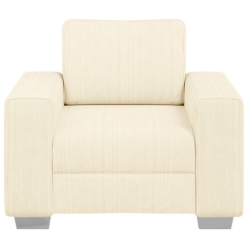 Sessel Creme 60 cm Cordstoff