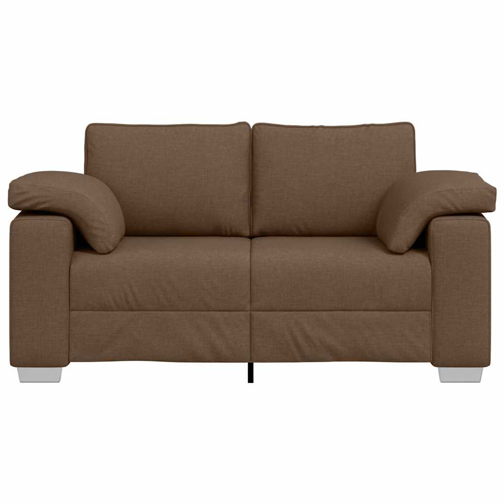 Sofa mit Kissen Braun 160 x 77 x 82 cm Stoff
