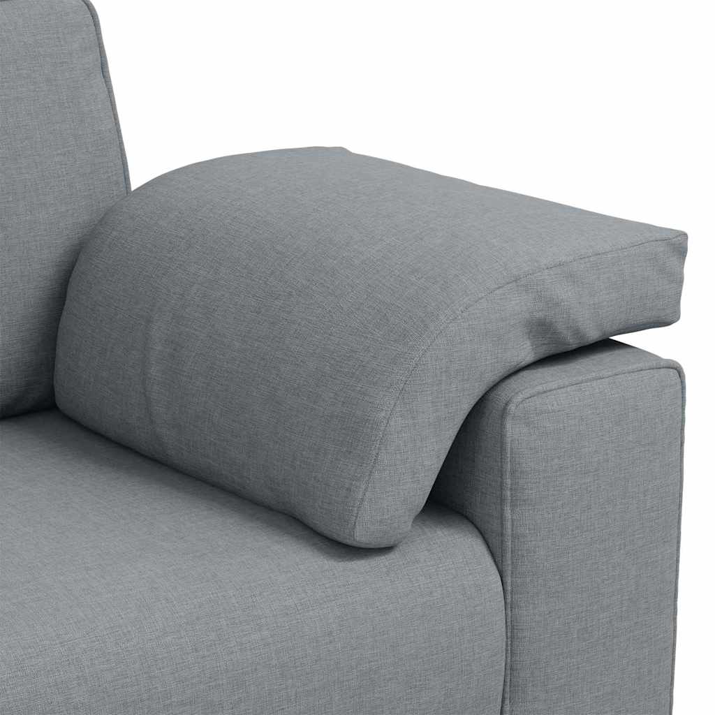 Zweisitzer-Sofa Hellgrau 180 cm Stoff