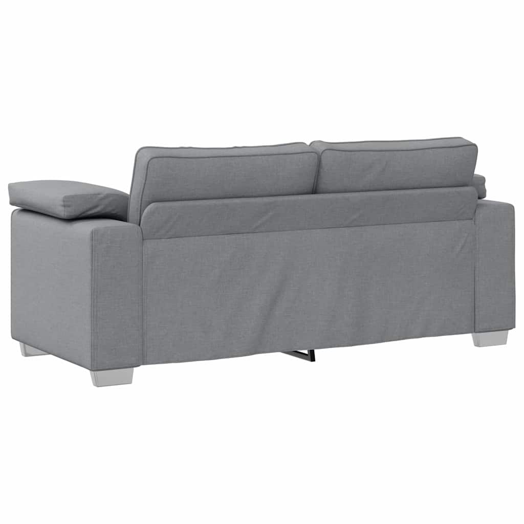 Zweisitzer-Sofa Hellgrau 180 cm Stoff