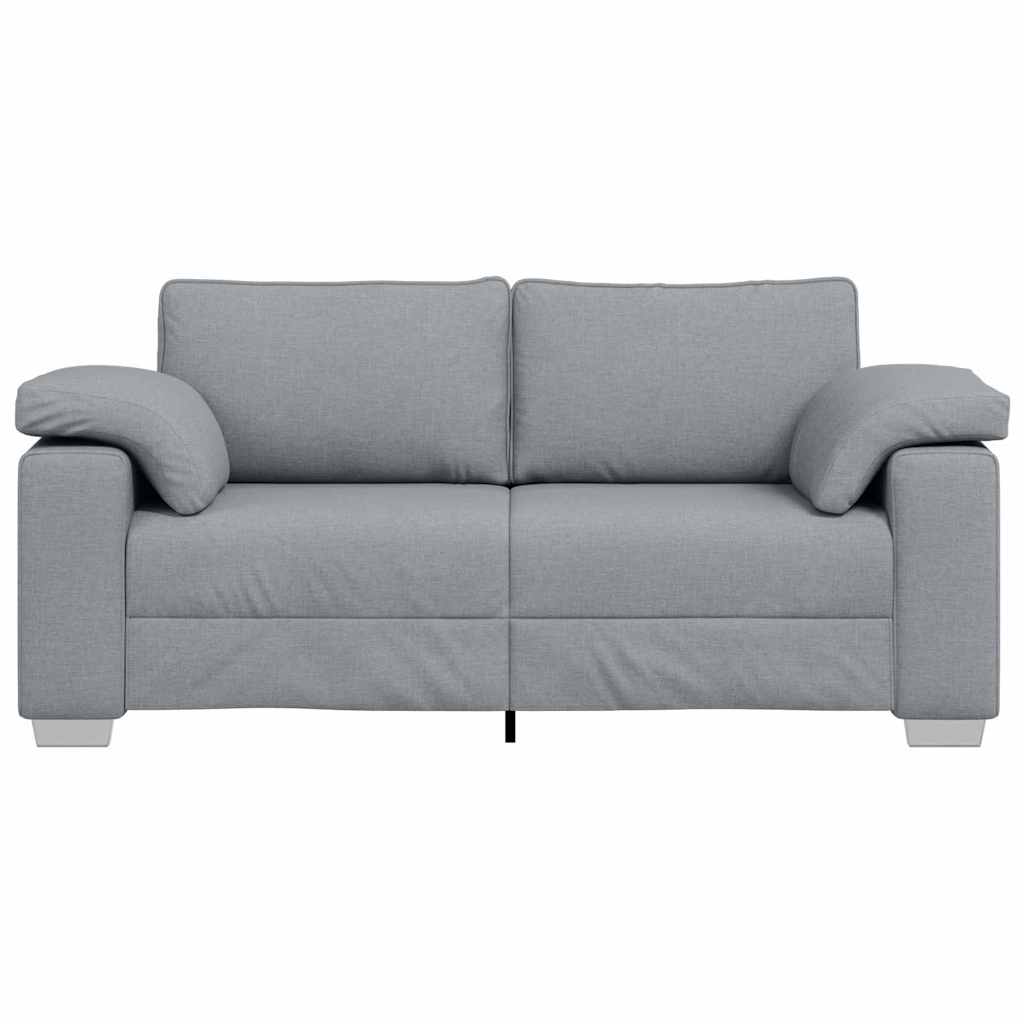Zweisitzer-Sofa Hellgrau 180 cm Stoff