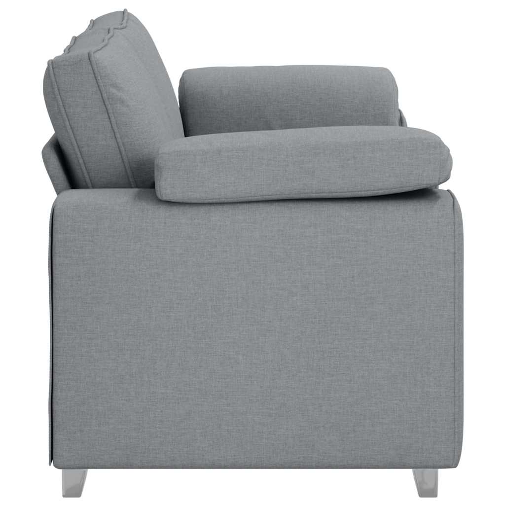 Zweisitzer-Sofa Hellgrau 180 cm Stoff