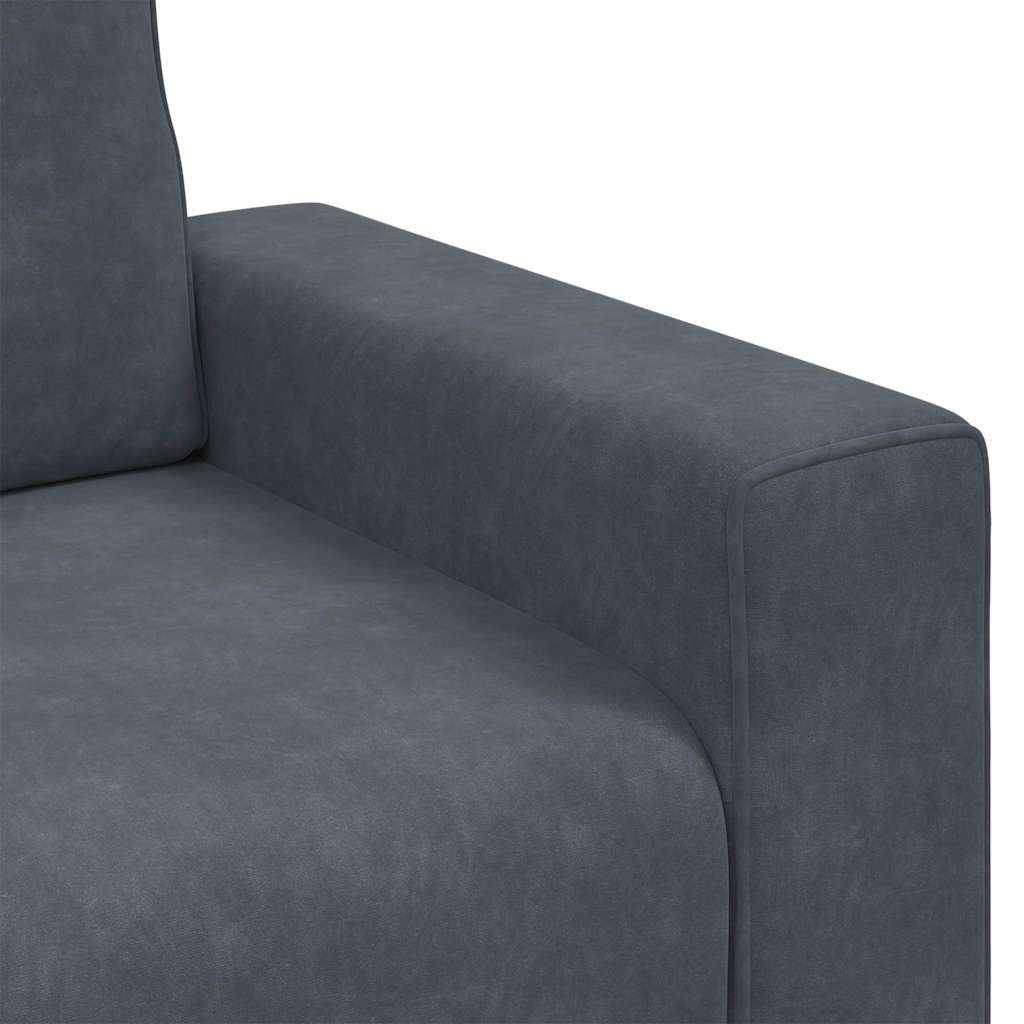 Sessel Dunkelgrau 100x77x82 cm Samt