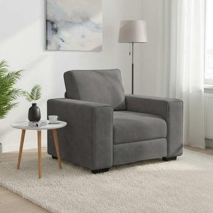 Sessel Dunkelgrau 100x77x82 cm Samt