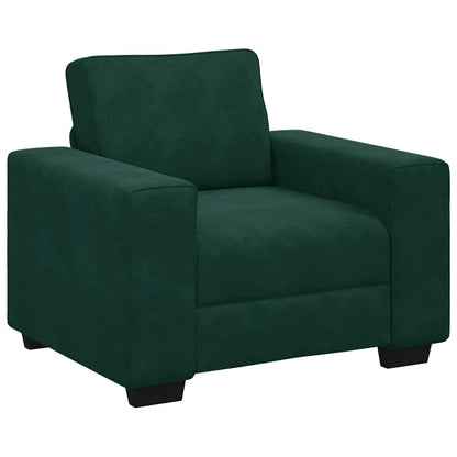 Sessel Dunkelgrün 100x77x82 cm Samt
