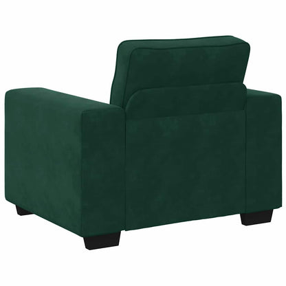 Sessel Dunkelgrün 100x77x82 cm Samt