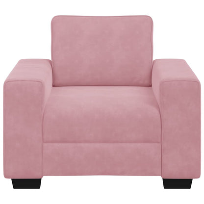 Sessel Rosa 100x77x82 cm Samt