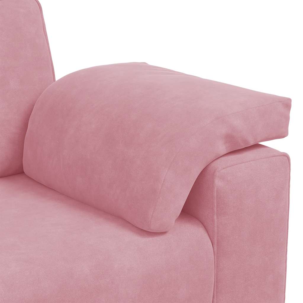 Zweisitzer-Sofa Rosa 120 cm Samt